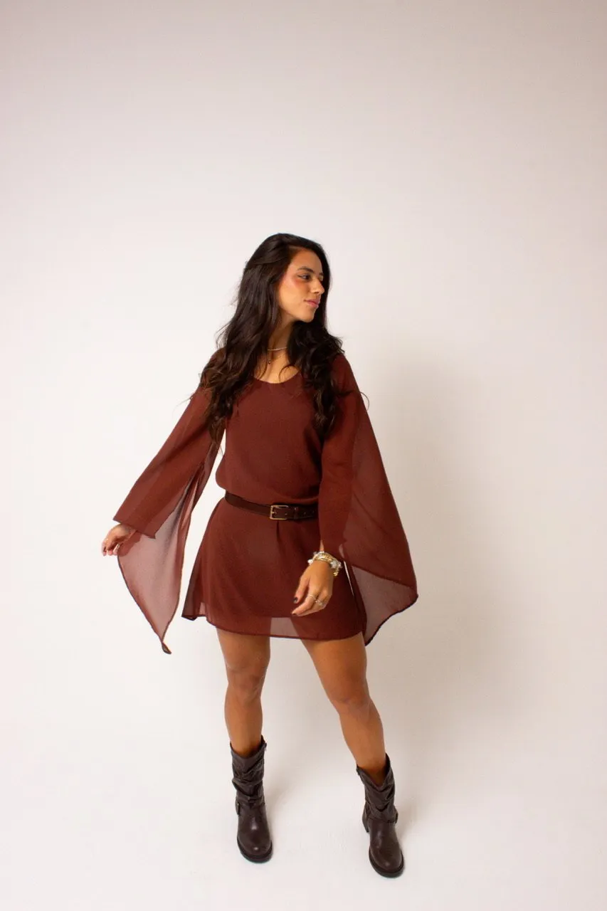 Vestido Lily · Marrom