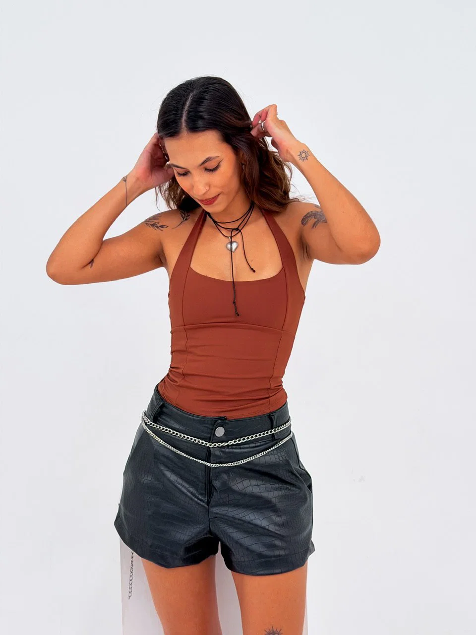 Blusa corset em poliamida com costas abertas da Lus Store — foto 17