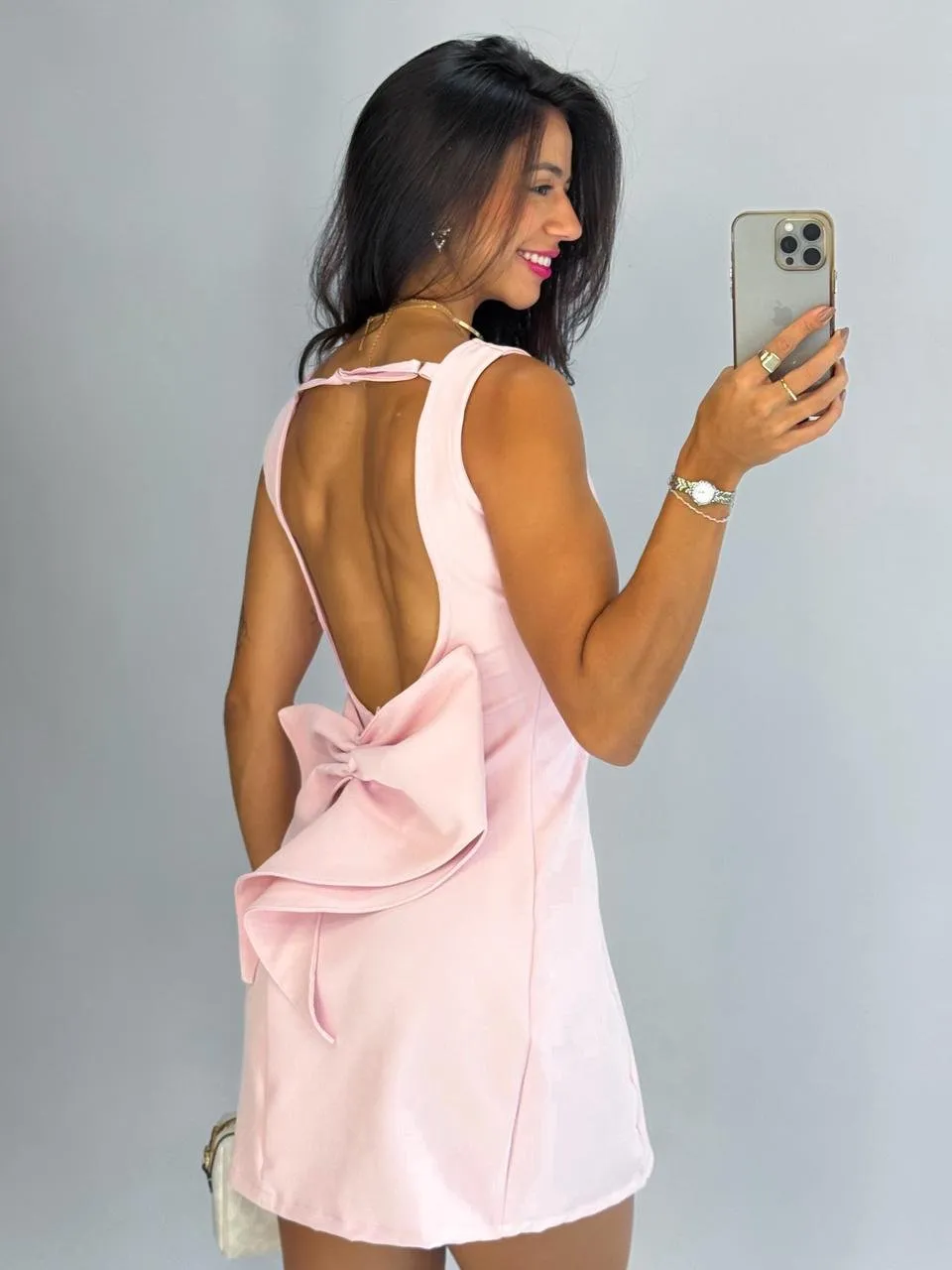 Vestido Laço · Rosa Bebê