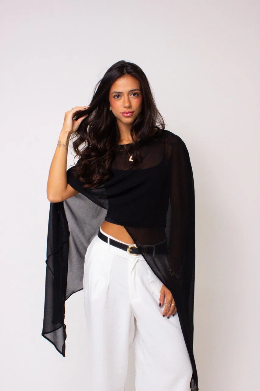 Túnica chiffon leve e fluida da Lus Store — foto 4