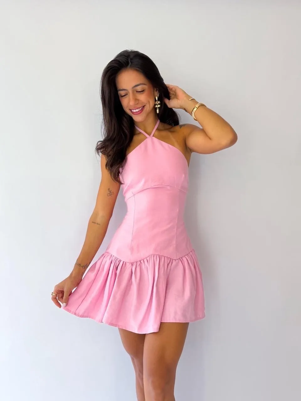 Vestido Serena · Rosa Bebê