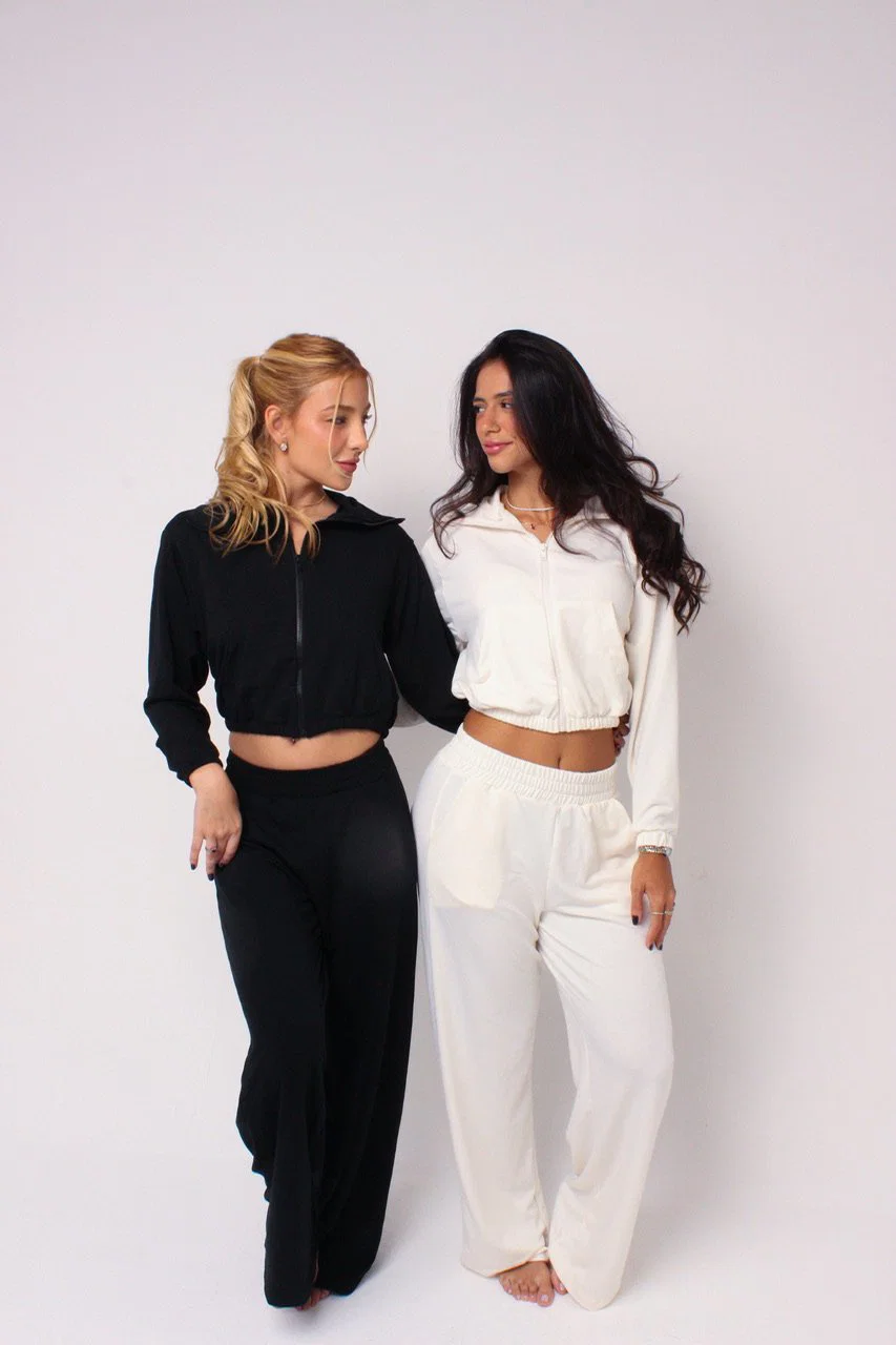 Calça de moletom pantalona com cós de elástico e bolsos frontais. — foto 8