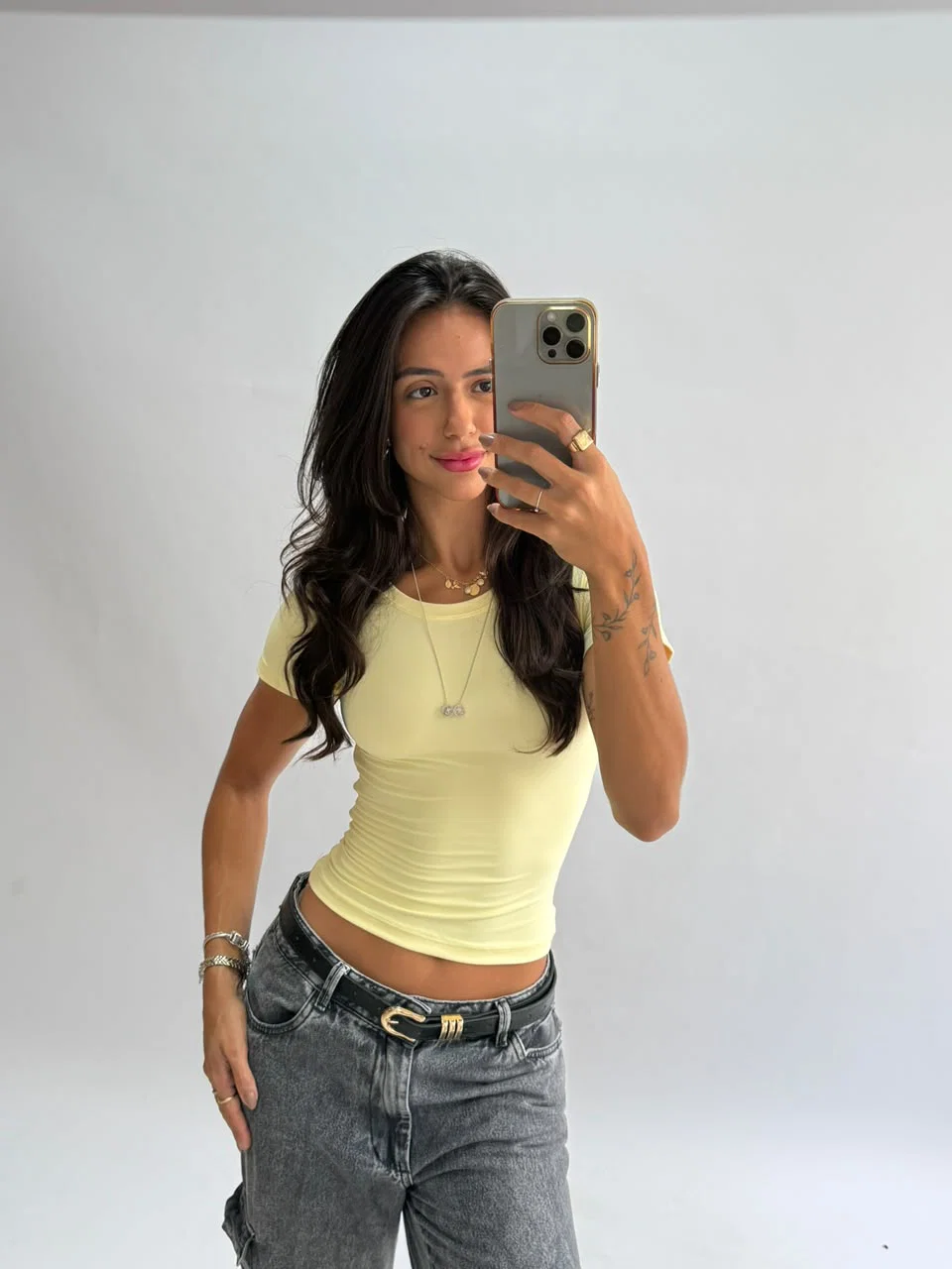 Baby Look · Amarelo Manteiga