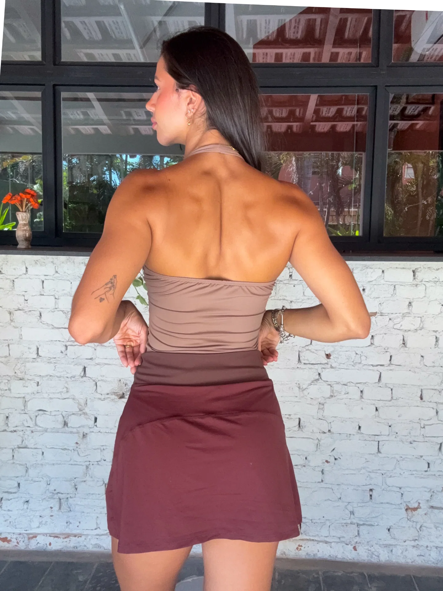 Blusa corset em poliamida com costas abertas da Lus Store — foto 21