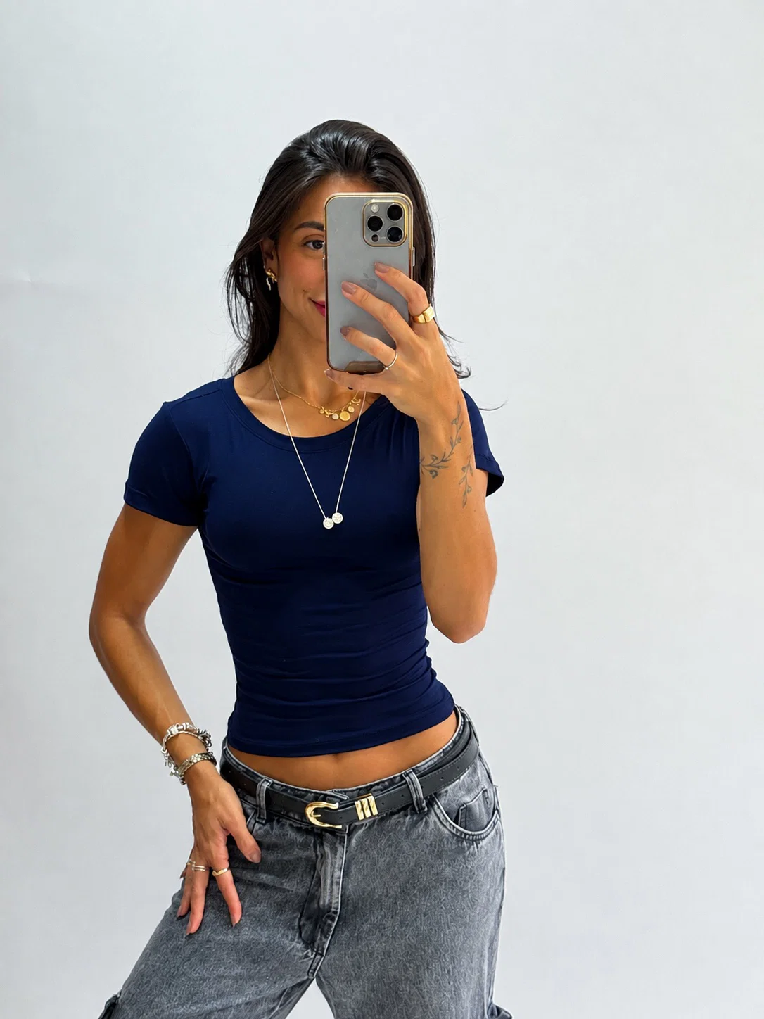 Baby Look · Azul