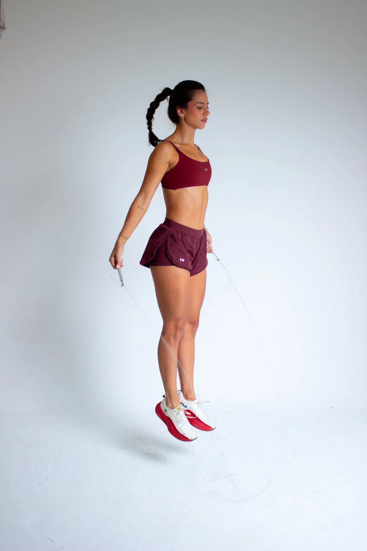 Short Runner da Lus Store em tecido aqua UV com bolso interno. — foto 6