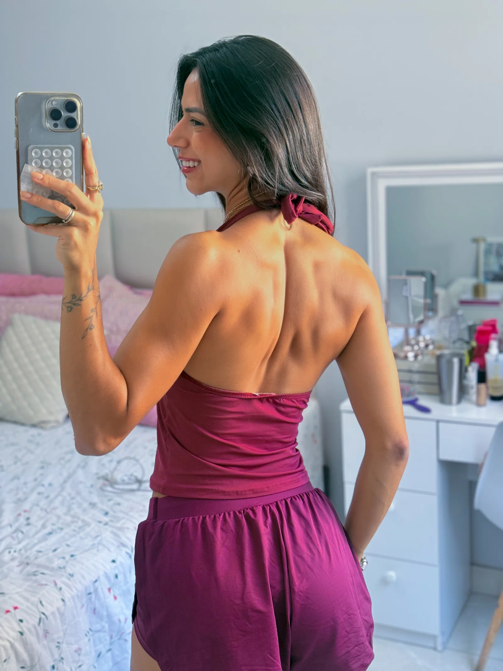 Blusa Frente Única cropped em suplex de poliamida — foto 7
