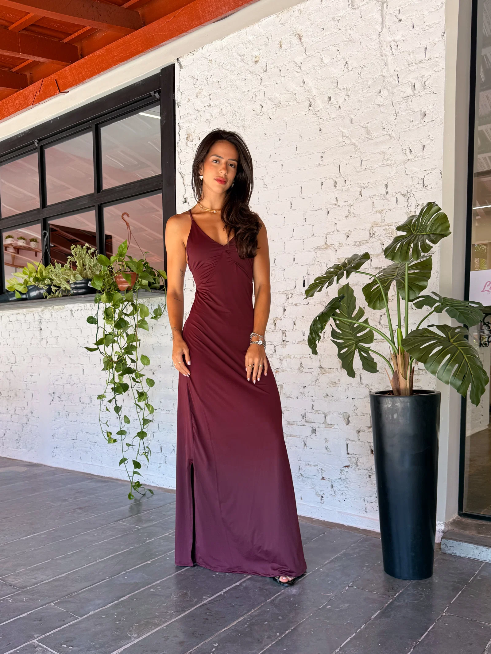 Vestido Capri · Marsala