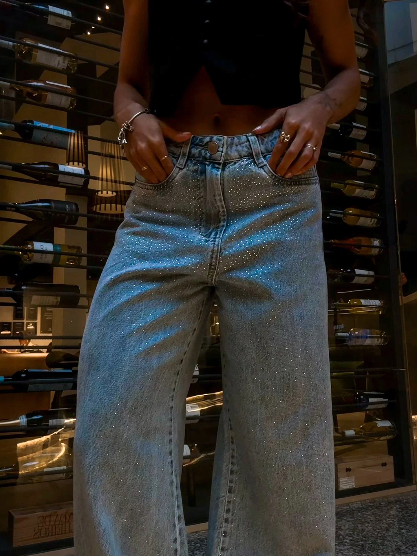 Calça Strass Preto da marca Lus Store — foto 7