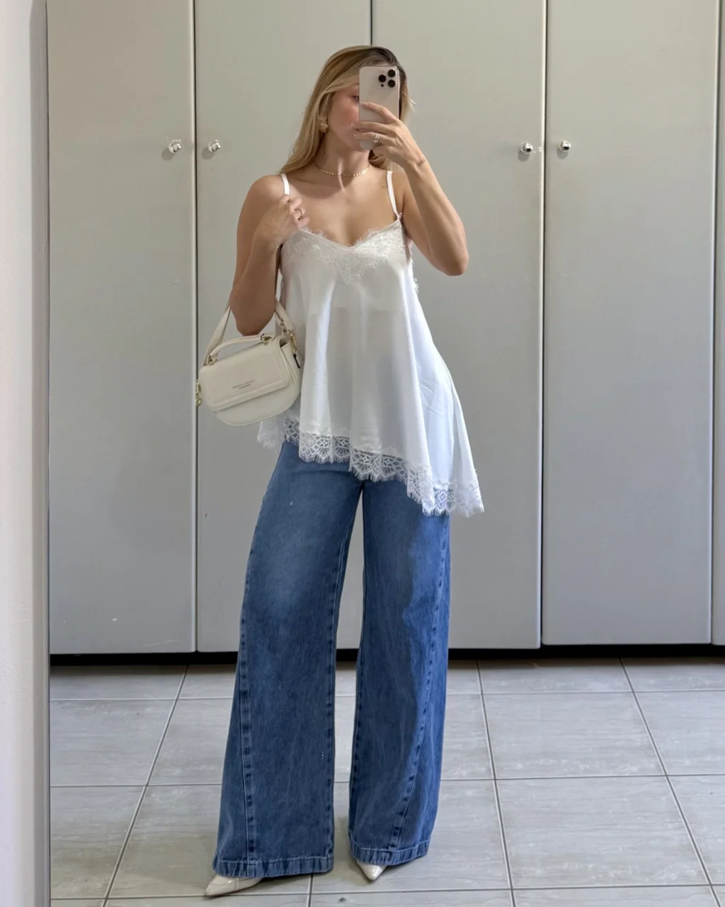 Calça Jeans Pantalona
