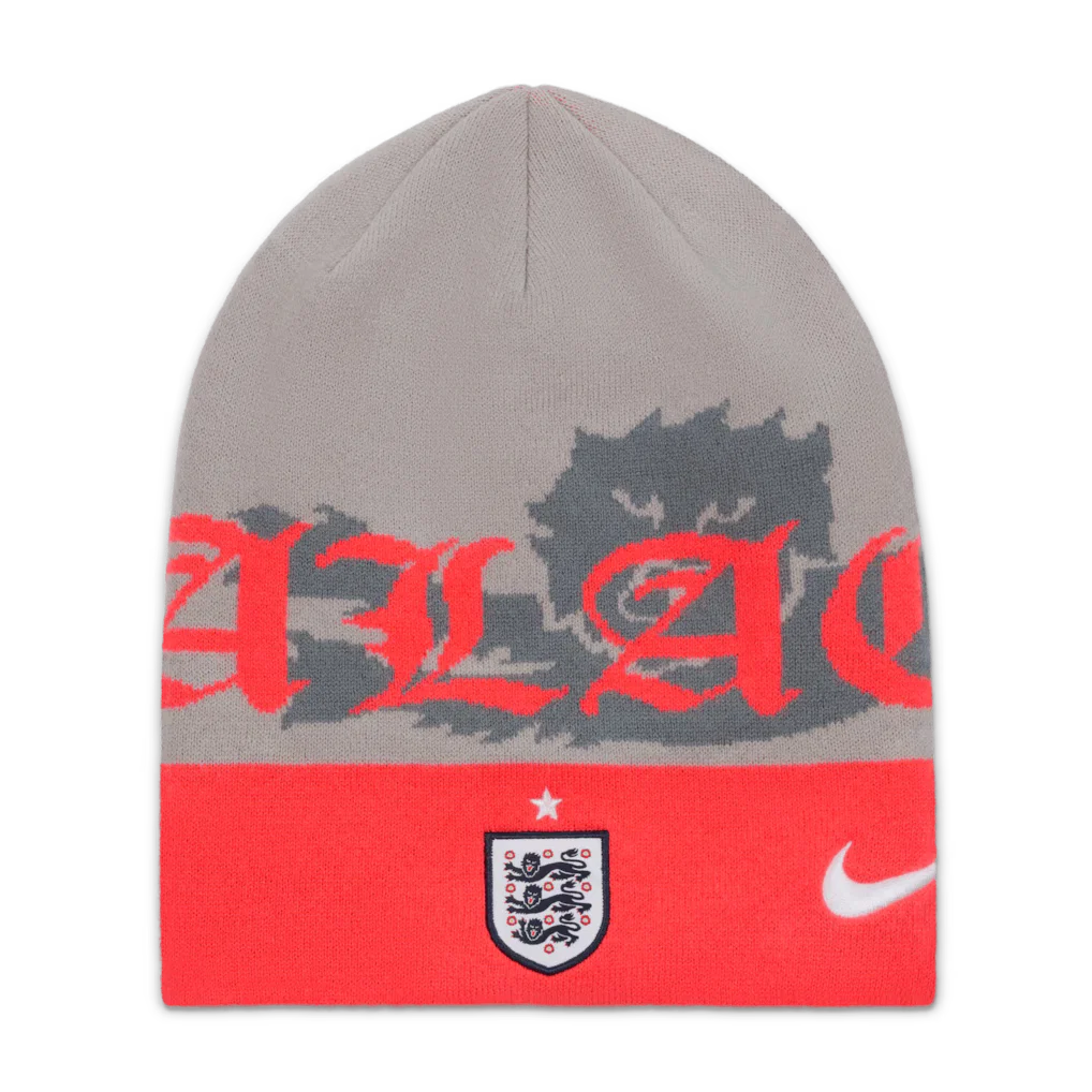 Touca England Nike x Palace Uncuffed Beanie - Pewter Grey — foto 2