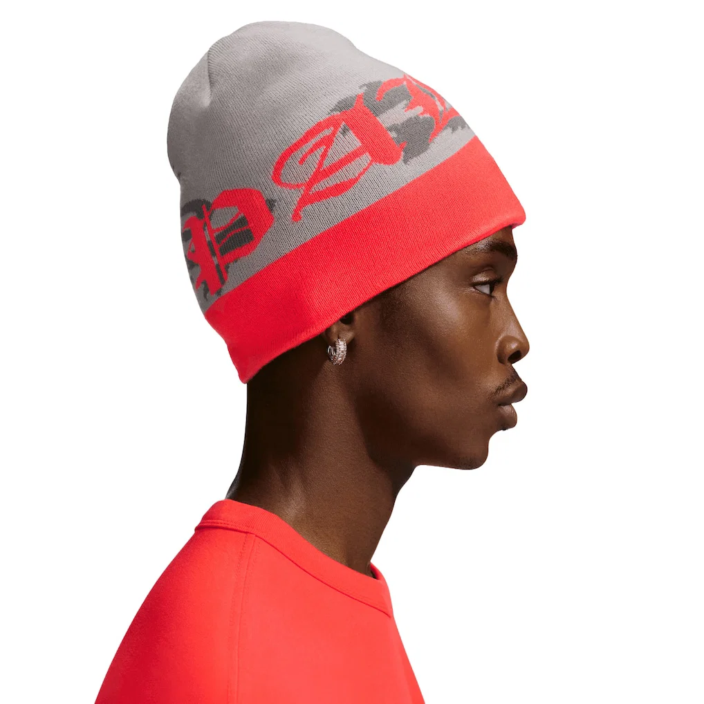 Touca England Nike x Palace Uncuffed Beanie - Pewter Grey — foto 3